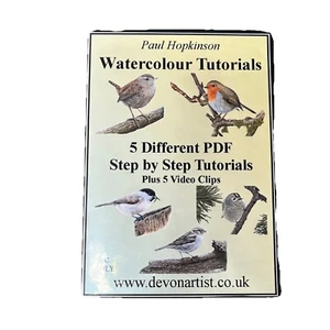 Watercolour Tutorials Instructional Art PC Computer Only DVD By Paul Hopkinson - Picture 1 of 3