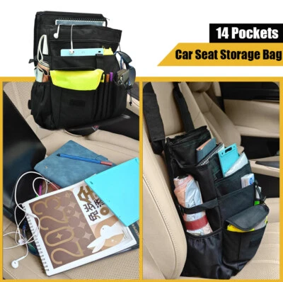 Portable For Nissan Car Front Seat Organizer Large Capacity Laptop Storage Bag - Image 1 of 4