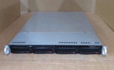 Supermicro 1U CSE-815 X9SCI-LN4F E3-1270 3.4GHz 8Gb Quad Gigabit 1U Server - Image 1 of 4