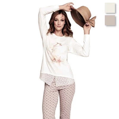 Pigiama donna Character in Cotone P1025 U348 - Imagen 1 de 3