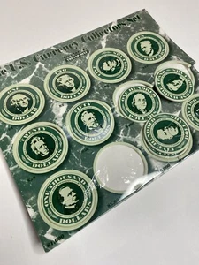Pogs U.S Currency Set Custom Milk Caps On Card Pog Game - Picture 1 of 11