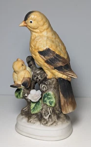 Porzellan Japan handbemalt Gelbgold Fink Mutter und Baby Vintage/selten - Bild 1 von 6