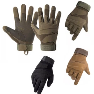 Herren Taktisches Motorrad Vollfingerhandschuhe Outdoor Radfahren Fahren Fahrhandschuhe - Bild 1 von 17