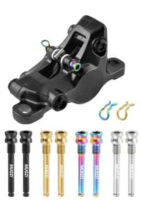 MUQZI 2pcs Titanium Disc Brakes Caliper Bolts MTB Road Bicycle Disc with Pin - Picture 1 of 18