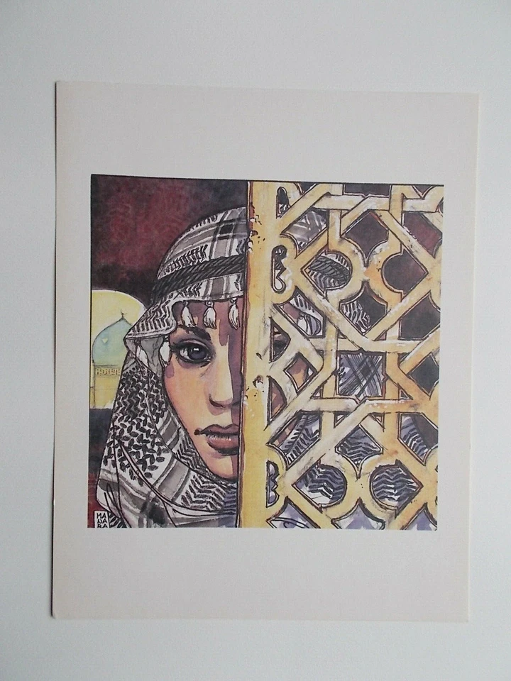 Milo Manara  ( Art Print ) " Kufia "   - Photo 1/1