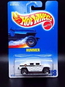 Hot Wheels Collector #188 Hummer White SB's Wheels Police New On Card - Picture 1 of 5