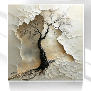 Leinwand Bild Landschaft Baum 3D Modernes Gemälde Wandbilder  Wohnzimmer 7728A - Bild 1 von 8