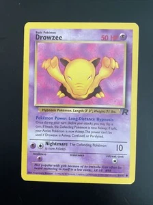Casi nuevo (ilimitado) Pokemon DROWZEE Tarjeta EQUIPO ROCKET Set 54/82 No Holo Común - Imagen 1 de 1