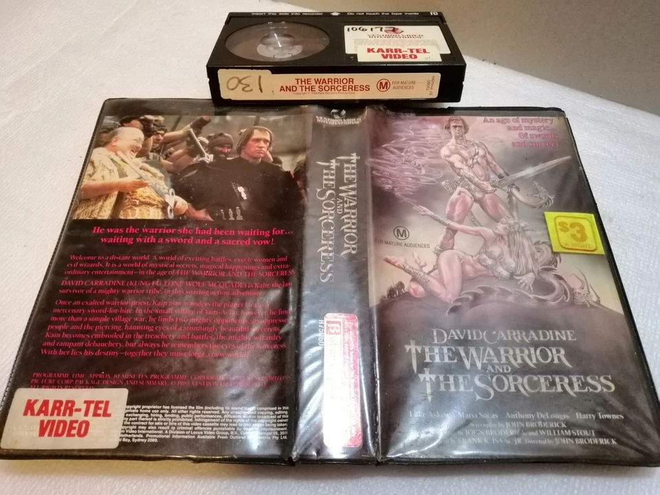 THE WARRIOR AND THE SORCERESS - RARE Vestron Video 1984 BETAMAX 1st Issue ACTION - Image 1 of 1