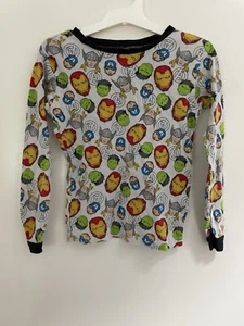 Marvel Avengers Kids Boys Superhero Thor Hulk Cotton Long Sleeve PJ Top Multi 8 - Picture 1 of 4