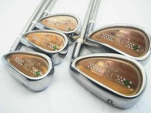 LADIES MARUMAN FIGARO GOLD 5PC L-FLEX IRONS SET GOLF CLUBS MAJESTY - Picture 1 of 6