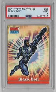 2001 Topps Marvel Legends #39 Black Bolt - PSA 9 MINT - Picture 1 of 2