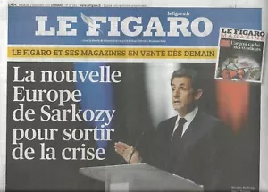 The Figaro No 20943 02/12/2011 the New Europa Sarkozy/Art Contemporary - Picture 1 of 4
