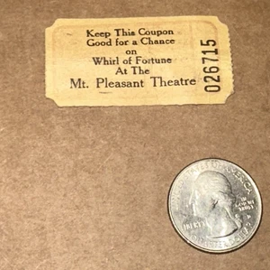 Mt. Pleasant Theatre Good Bye Mr Chips Kid From Kokomo Ticket Stub 9.9.1939 - Bild 1 von 5