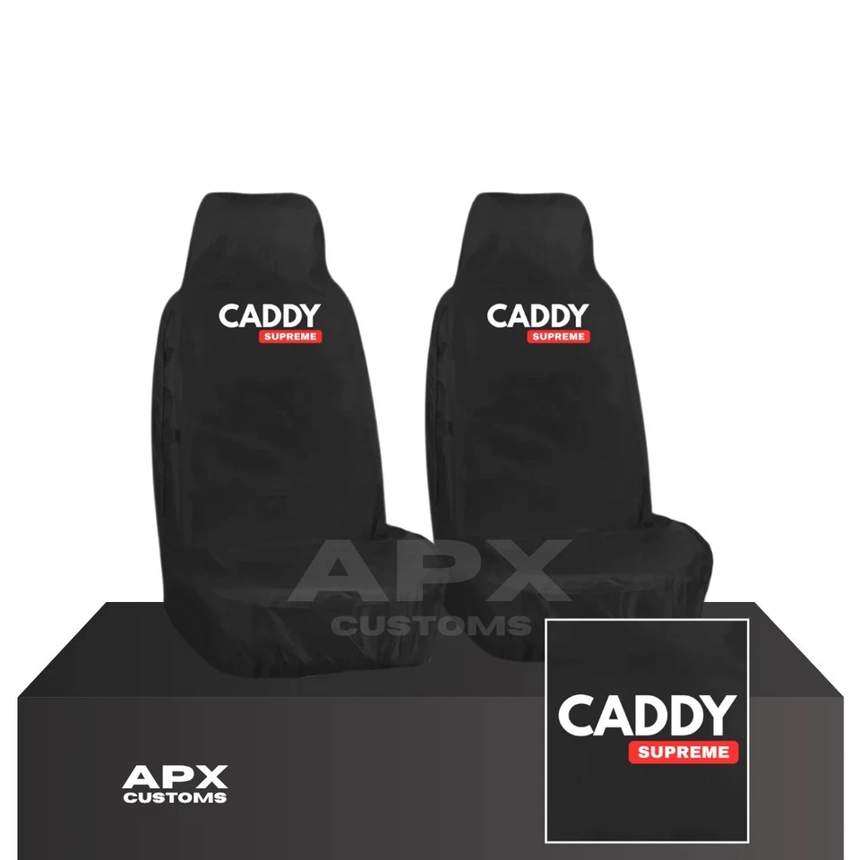 FOR VW VOLKSWAGEN CADDY - 2x SEAT COVERS (ALL YEARS) - WATERPROOF & HEAVY DUTY - Image 1 of 1