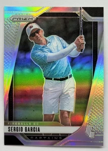 2025 Panini Prizm LIV Sergio Garcia Silver Fireballs GC #71 - Picture 1 of 2