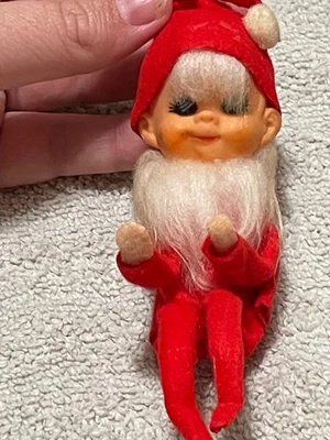 Vintage Red Elf Bendable Figure - Image 1 of 4