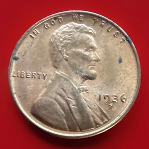 1936-S Lincoln Wheat Penny Cent - Gem BU Red See Pics For Condition 747 - Picture 1 of 7