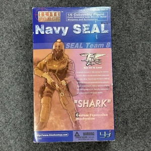 Elite Force NAVY SEAL- SEAL TEAM 8 “Shark” Models 1/6 Action Figure Blue Box NOB - Picture 1 of 15