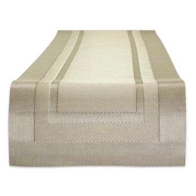 DII PVC Tabletop Collection Woven Indoor/Outdoor, Table Runner, 14x72, Champagne - Image 1 of 4