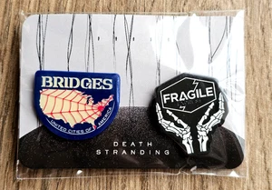 Death Stranding Pin Set Playstation Promotional Promo Item Sony NEW - Picture 1 of 2