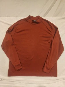 Murano Mock Neck Orange Stretch Soft XL Mens - Picture 1 of 6