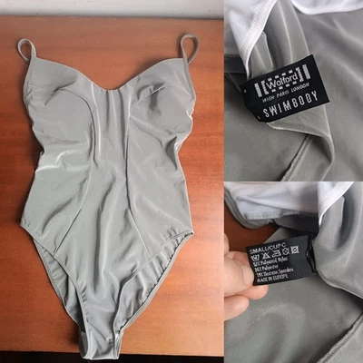 Wolford Gray Swimsuit with Glitter Size S cup C - Image 1 of 4
