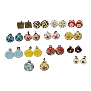 Menge 28 Schrank Schublade Zugknöpfe verschiedene gemischt Keramik Metall Projekt 1"-1,5" - Bild 1 von 11