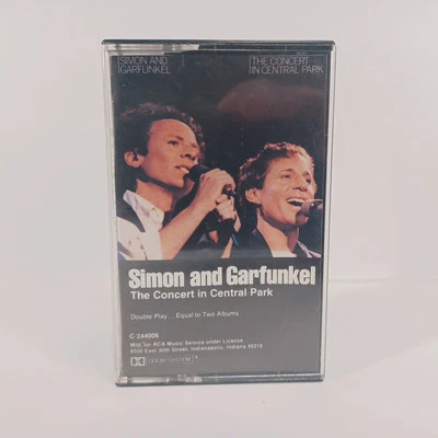 Simon & Garfunkel Cassette Concert in Central Park 1982 Rock Folk VG Foto 1 de 3