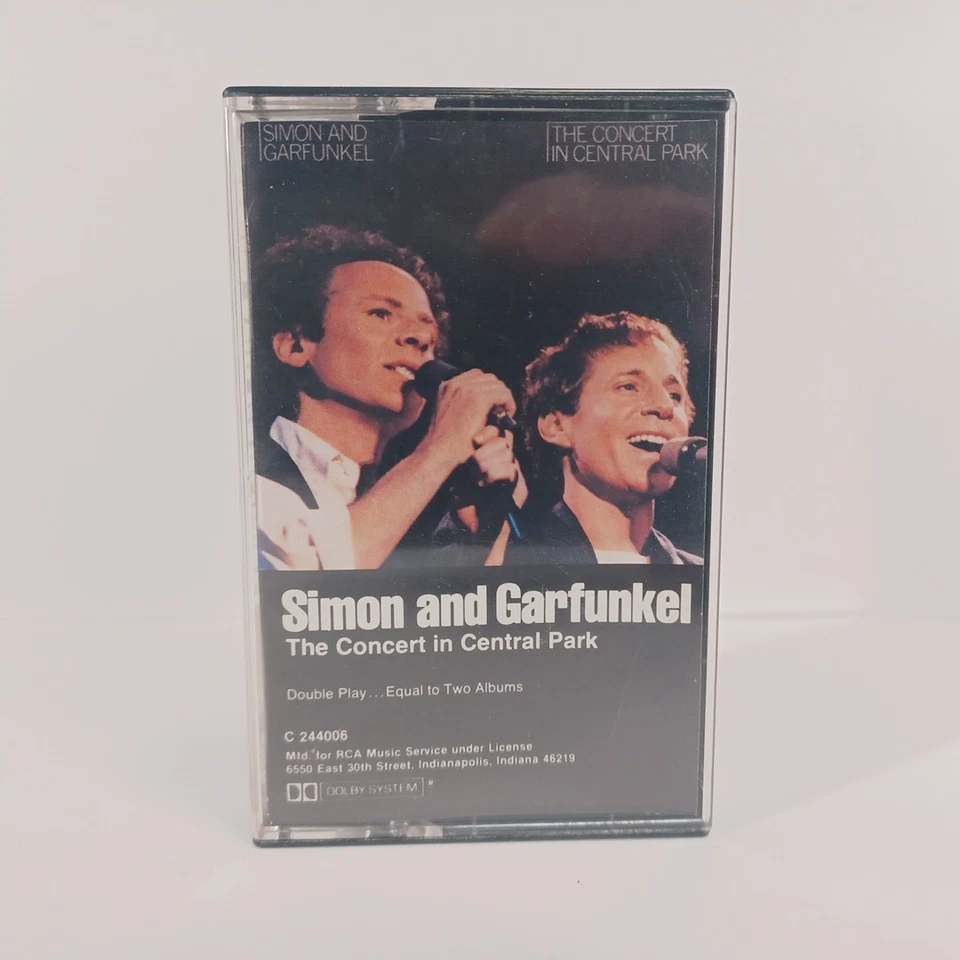 Simon & Garfunkel Cassette Concert in Central Park 1982 Rock Folk VG Foto 1 de 3