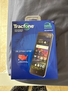 Tracfone ZTE ZMAX 4G LTE 16GB Black 5.3" Touch Smartphone New - Picture 1 of 6