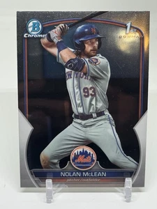 2023 Bowman Draft Baseball Chrome Nolan McLean 1st #BDC-96 New York Mets RC - Bild 1 von 4