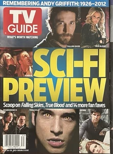 TV GUIDE MAGAZINE (July 16, 2012) SCI FI PREVIEW - Falling Skies, Teen Wolf, Etc - Picture 1 of 1