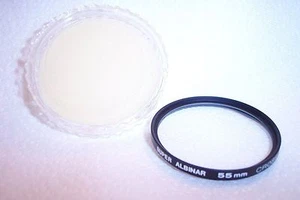 Super Albinar 55 mm Cross Screen Screw-In Filter with Case Made in Japan (K-19) - Picture 1 of 1