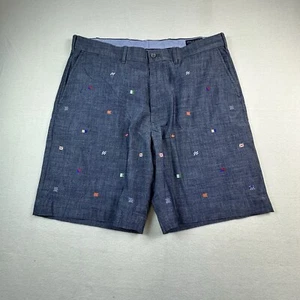 Polo Golf Ralph Lauren Shorts Mens 36 Blue Flags GOLF CLASSIC Fit Chino Shorts - Picture 1 of 9