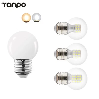 220V LED Globe Bulb 5W 7W 9W G45  Holder Warm E27 Lamp Style Home Bulbs Lamps - Image 1 of 4