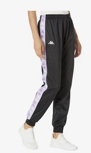 Kappa 222 Banda Beicegel Sweatpants Women Black Violet Size XS 33146LW-A01 - Picture 1 of 4