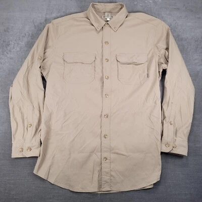 Duluth Trading Co. Button Up Shirt Roll Tab Sleeve Pockets Mens XL Tall - Image 1 of 4