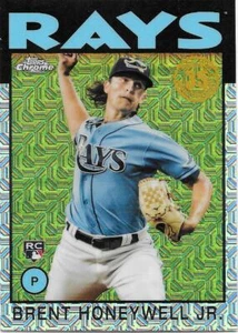 2021 Topps Update BRENT HONEYWELL JR. RC Silver Pack 1986 Chrome - RAYS - #86C-6 - Picture 1 of 1