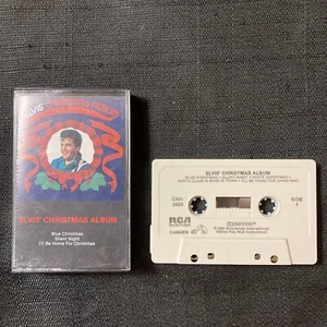 Elvis Presley Elvis' Christmas Album 1985 RCA Cassette Tape - Imagen 1 de 5