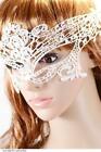 Lace Masquerade Party Mask,Red/White,Hen Party,Wedding,Ball,Fancy Dress,Festival