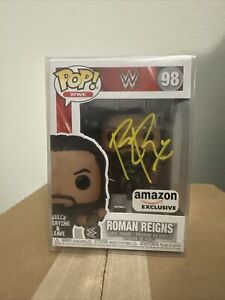 Autographed Roman Reigns WWE Funko POP #98
