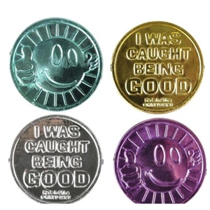144 I Was Caught Being Good Coins Favor Party Gift Bag Fillers Prize Prizes - Picture 1 of 1