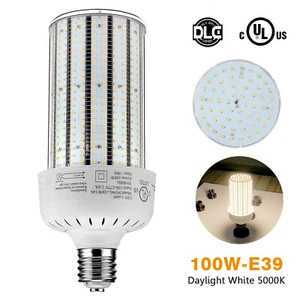 500W Equivalent LED Corn Light 100W E39 5000K Warehouse Factory Industrial Bulb - Picture 1 of 8