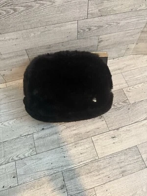 Acogedor bolso cinturón grande de piel sintética negro Apana nuevo con etiquetas Foto 1 de 4