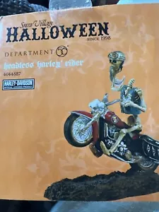Department 56 Halloween Headless Harley Rider #4044887 - Harley Davidson In Box - Picture 1 of 5