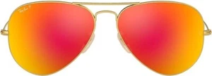 Lentes Ray-Ban Aviator RB3025 112/69 marco dorado naranja 58 mm unisex nuevas en caja - Imagen 1 de 6