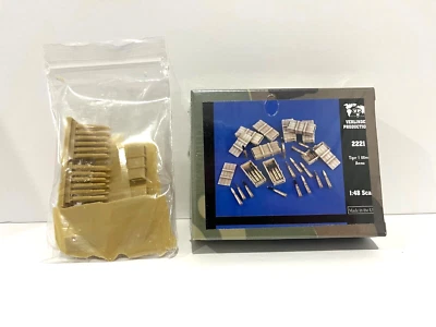 Verlinden 1/48 88mm KwK 36 L/56 Ammo & Crates for German Tiger I Tank WWII 2221 - Image 1 of 2