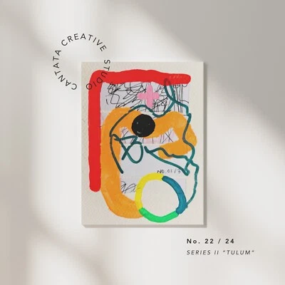 Obra de arte collage original - arte de pared pequeño - arte abstracto - medios mixtos - vibrante Foto 1 de 4