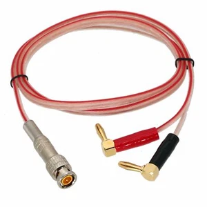 BNC Male to 4mm Banana Male Elbow HD-SDI AV Video Cable Speaker Amplifiers 1~20' - Picture 1 of 4